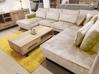 Creme u-bank Naaldwijk 265cm – A-meubel