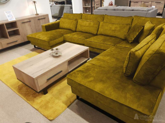 Gele u-bank Naaldwijk 265cm – A-meubel