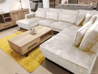 Witte u-bank Naaldwijk 265cm – A-meubel
