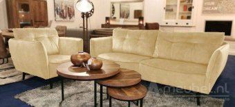 Creme bankstel Akker 177cm – A-meubel