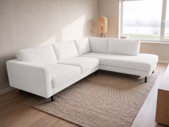 Westervoort Longchair in wit – kleurimpressie