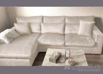 Witte bank Oudenbosch Longchair 254cm – A-meubel