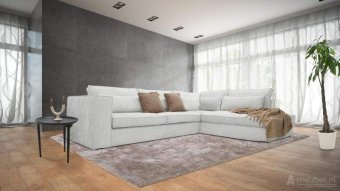 Witte hoekbank Blaricum 260cm – A-meubel