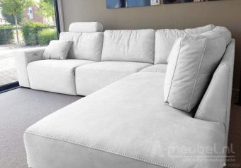 Witte hoekbank Marle 253cm – A-meubel