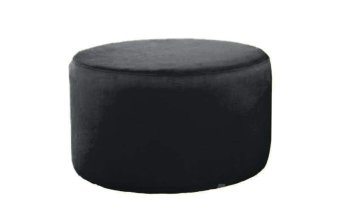 Zwarte hocker Poef Lexmond 50x50cm – A-meubel