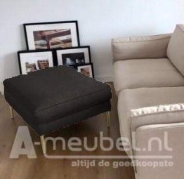 Zwarte Alverna Hocker 90cm – A-meubel