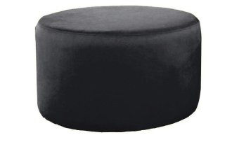Zwarte hocker Poef Lexmond 100x100cm – A-meubel