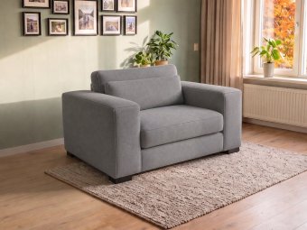 Almere Loveseat in grijs – kleurimpressie