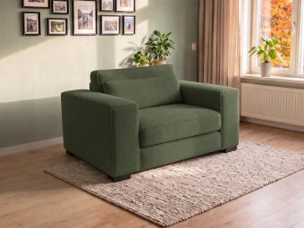 Almere Loveseat in groen – kleurimpressie
