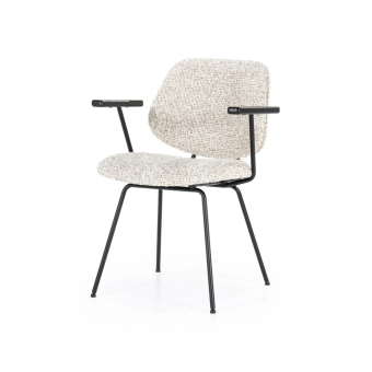 Armstoel Jon - Beige Maywood - 95985 – eetkamerstoel