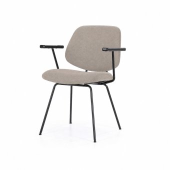 Armstoel Jon - Taupe Maywood - 95986 in taupe – kleurimpressie