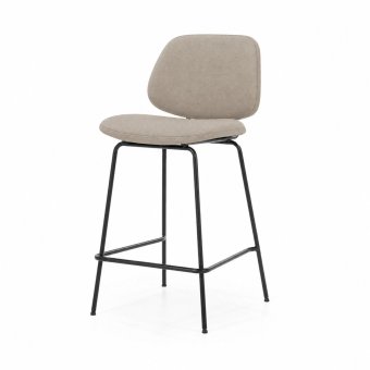 Barstoel Jon - Taupe Maywood - 95994 in taupe – kleurimpressie