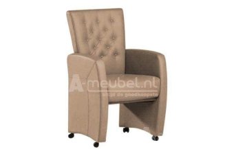Eetkamerstoel Carina – beige stoel woonkamer