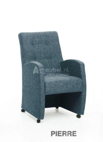 Eetkamerstoel Pierre – blauw landelijke eetkamerstoel