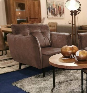 Fauteuil Akker – bruin fauteuil
