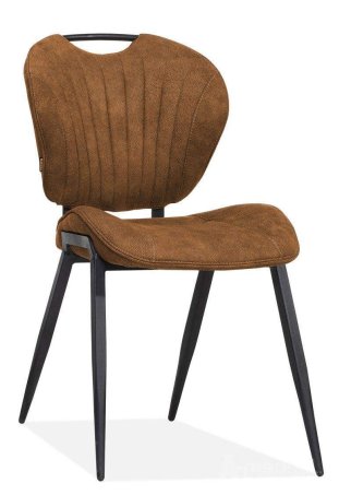 Eetkamerstoel Jim – cognac kuipstoel