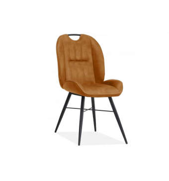 Eetkamerstoel Shelton – cognac kuipstoel