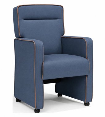 Eetkamerstoel Maine in blauw – kleurimpressie