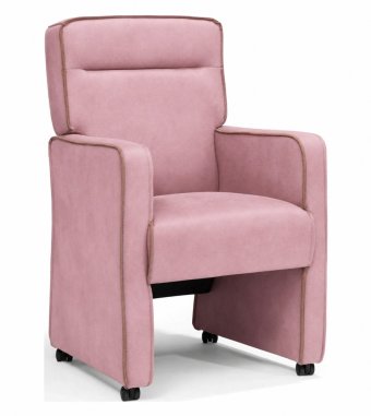 Eetkamerstoel Maine in roze – kleurimpressie