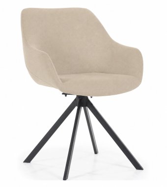 Eetkamerstoel Mamé - Beige Houston - 95840 in beige – kleurimpressie