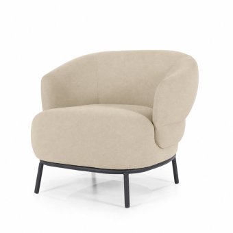 Fauteuil David -Beige Safari - 95896 in beige – kleurimpressie