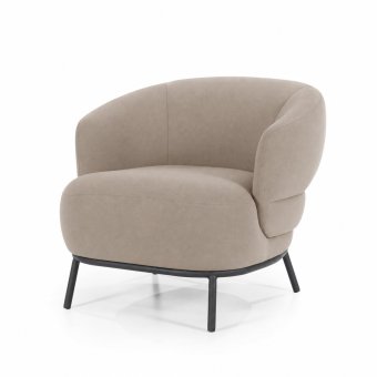 Fauteuil David -Taupe Safari - 95897 in taupe – kleurimpressie