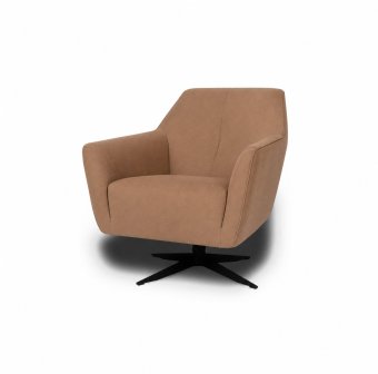 Fauteuil Floris in bruin – kleurimpressie