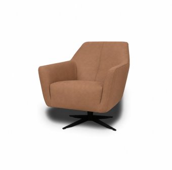 Fauteuil Floris in cognac – kleurimpressie