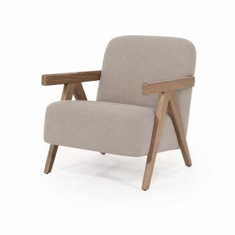 Fauteuil Francis - Taupe Flou - 96317 in taupe – kleurimpressie