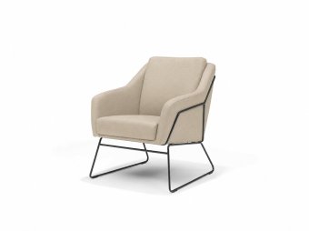 Fauteuil Grace in beige – kleurimpressie