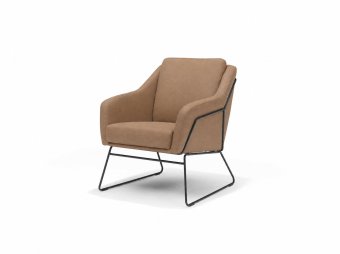 Fauteuil Grace in bruin – kleurimpressie