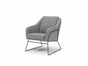 Fauteuil Grace in grijs – kleurimpressie