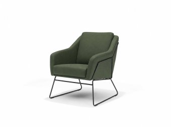 Fauteuil Grace in groen – kleurimpressie