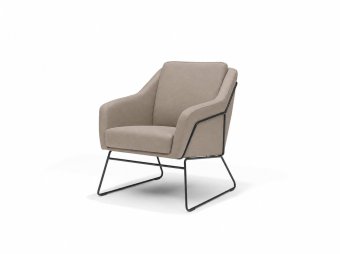 Fauteuil Grace in taupe – kleurimpressie