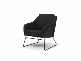 Fauteuil Grace in zwart – kleurimpressie