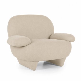 Fauteuil Jayden - Beige Barkley - 96156 in beige – kleurimpressie