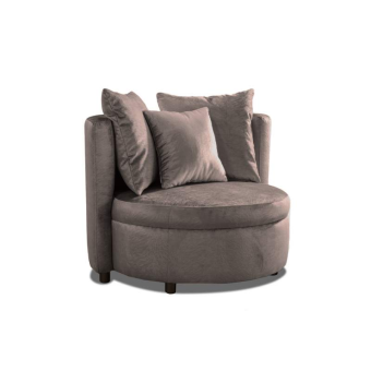 Fauteuil Lellens – taupe designfauteuil