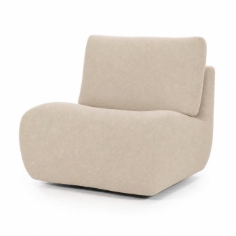 Fauteuil Lucia - Beige Donna - 96303 in beige – kleurimpressie