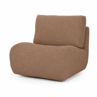 Fauteuil Lucia - Bruin Donna - 96305 in bruin – kleurimpressie