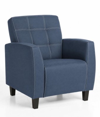 Fauteuil Luzern in blauw – kleurimpressie