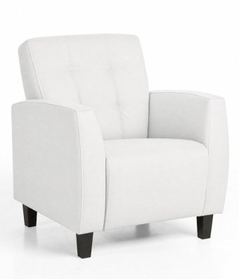 Fauteuil Luzern in wit – kleurimpressie