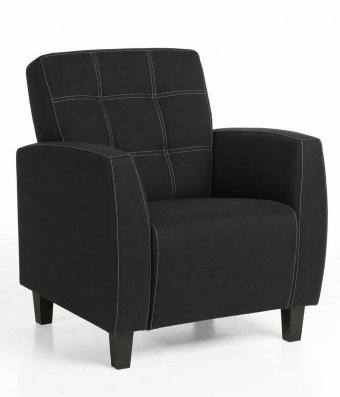 Fauteuil Luzern in zwart – kleurimpressie