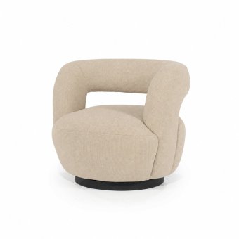 Fauteuil Sharon - Beige Spark - 95800  in beige – kleurimpressie