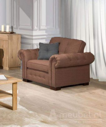 Fauteuil Groenveld – bruin fauteuil