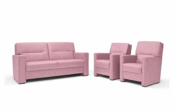 Purmerend Fauteuil - Rug: Hoog in roze – kleurimpressie