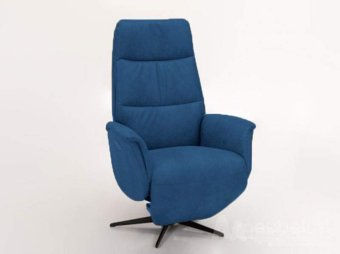 Relaxfauteuil Heino – blauw fauteuil