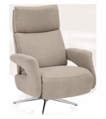 Relaxfauteuil Harfsen in taupe – kleurimpressie