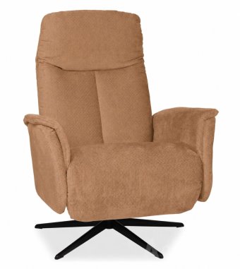 Relaxfauteuil Hekendorp in cognac – kleurimpressie