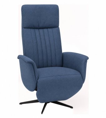 Relaxfauteuil Leerdam in blauw – kleurimpressie