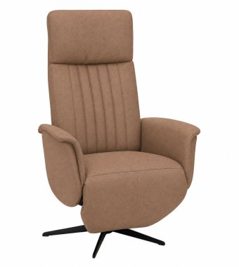 Relaxfauteuil Leerdam in bruin – kleurimpressie